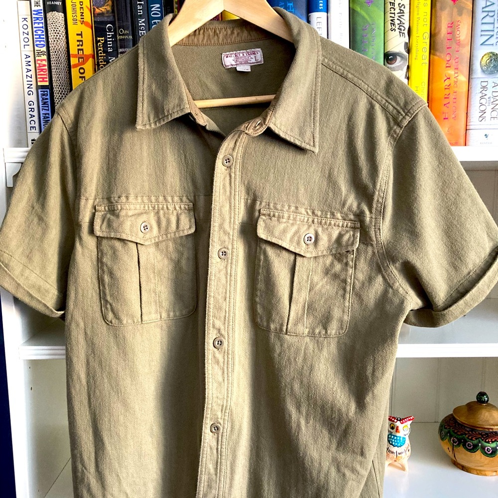 Wallace & Barnes Military Green Button Down (L)